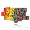 abstract rainbow paintings of toy cars - version: 11 pannelli 204x116cm
