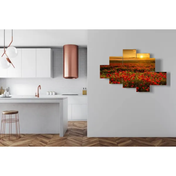 decorazione quadro di papaveri