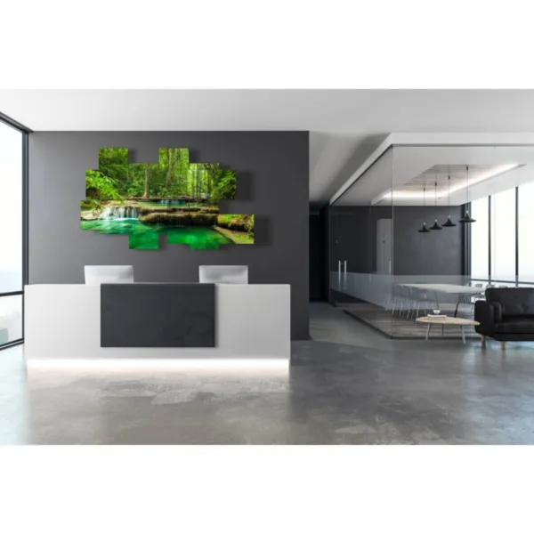 decoración en cascada en movimiento