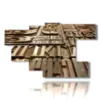 paintings with typographic english writings - version: 7 pannelli 172x103cm