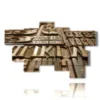 paintings with typographic english writings - version: 8 pannelli 177x110cm