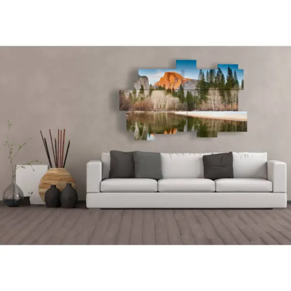 stylized mountain paintings