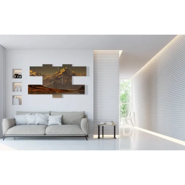 peintures murales de paysages montagneux