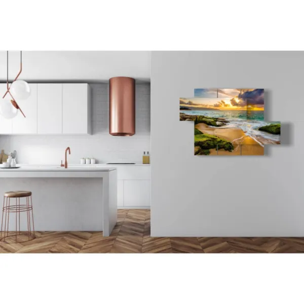 peintures paysage de coucher de soleil