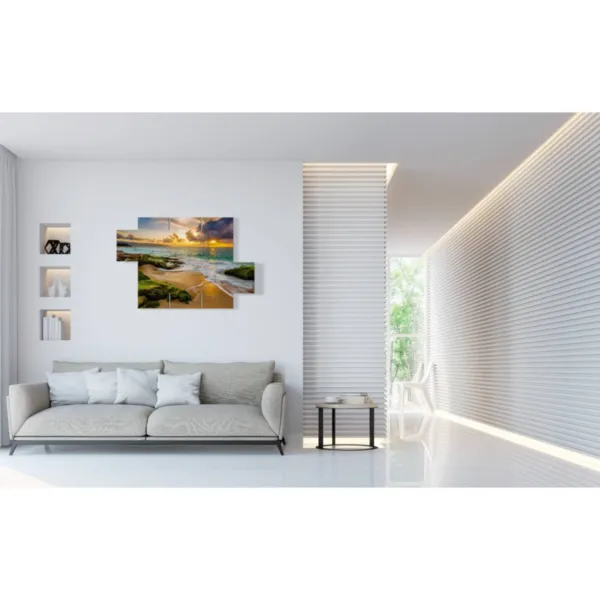 cuadros atardecer mar pintado