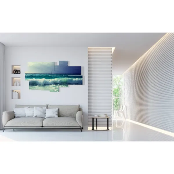 marine landscape paintings with waves