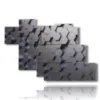 tableaux modernes hexagones d argent - version: 7 pannelli 150x102cm
