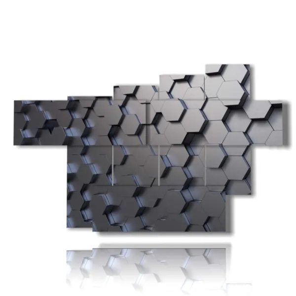 Tableaux modernes en argent