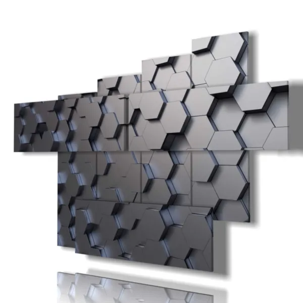 Modern silver paintings