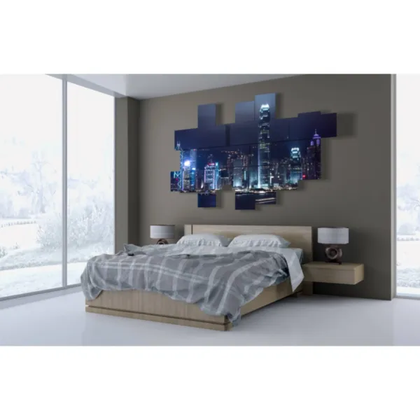 decorazione con foto Hong Kong di notte