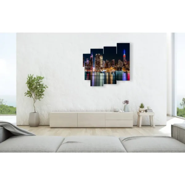 quadri skyline notturno