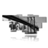 ny paintings in black and white - version: 11 pannelli 232x103cm