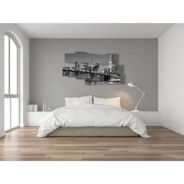 quadri minimalisti di New York nero e bianco