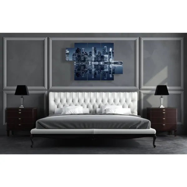 Décoration avec photo de Singapour la nuit