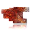 tableaux modernes avec rouge antique - version: 7 pannelli 172x103cm