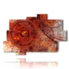quadri moderni con rosso antico - version: 10 pannelli 173x114cm