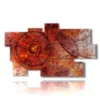 modern paintings with antique red - version: 9 pannelli 182x107cm