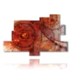 tableaux modernes avec rouge antique - version: 9 pannelli 183x121cm