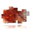 tableaux modernes avec rouge antique - version: 9 pannelli 185x115cm