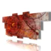 Cuadros contemporáneos con rojo