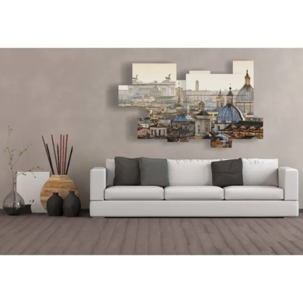 Tableaux panoramiques des toits de Rome