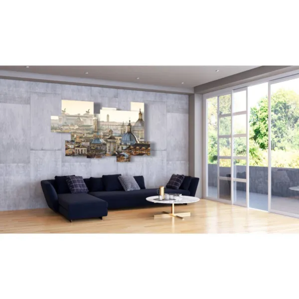 Impressions panoramiques des toits de Rome