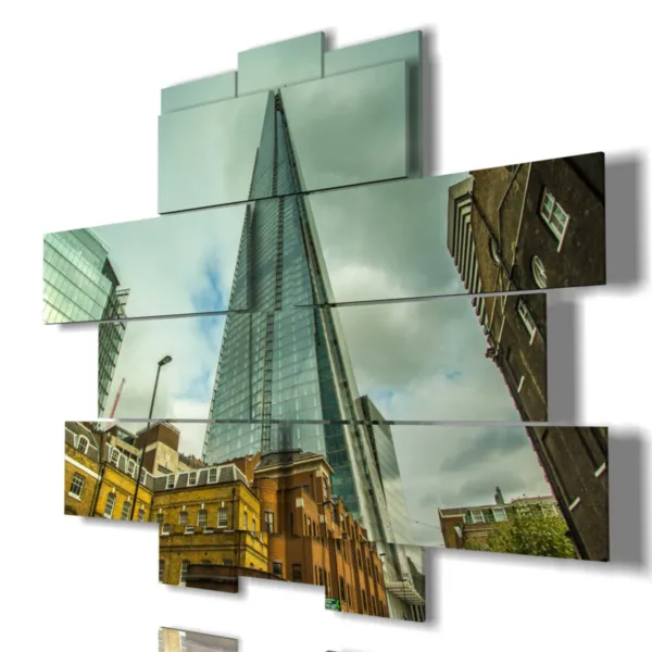 Druck mit einem Foto von London