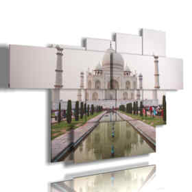 painting india going to the Taj Mahal