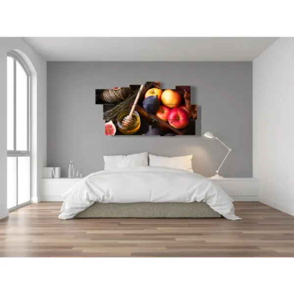 Tableaux de fruits et de miel pour la cuisine.