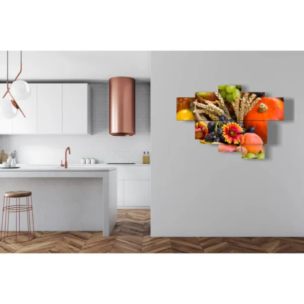 quadri cesto di frutta e fiori