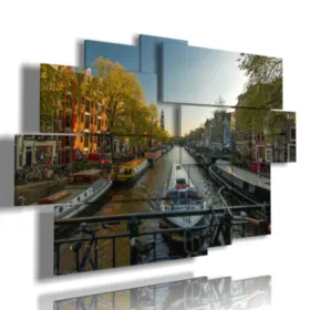 Foto von Kanälen in Amsterdam, Drucke