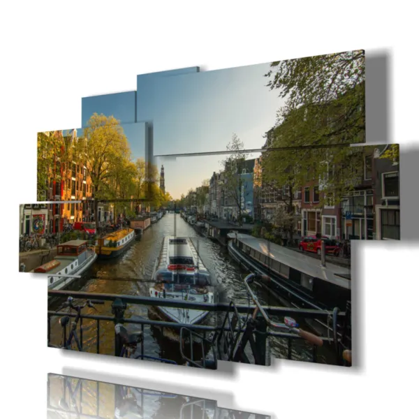 Bild mit Foto der Kanäle in Amsterdam