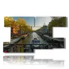tableau avec photos des canaux d amsterdam au dessus du pont - version: 9 pannelli 177x101cm