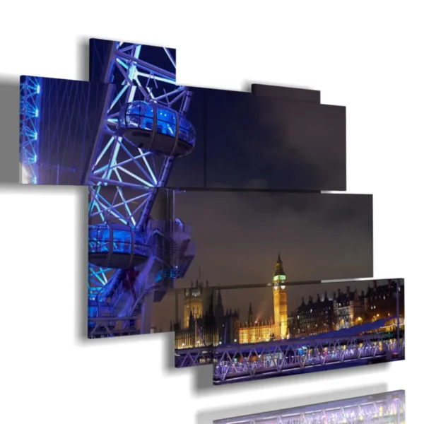 Nighttime photo of London, large