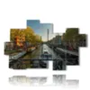 marco de fotos canales de amsterdam sobre el puente - version: 9 pannelli 185x115cm