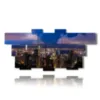 bild mit foto skyline von hongkong - version: 12 pannelli 232x107cm
