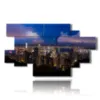 bild mit foto skyline von hongkong - version: 12 pannelli 206x119cm
