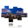 painting with photos hong kong skyline - version: 8 pannelli 175x112cm
