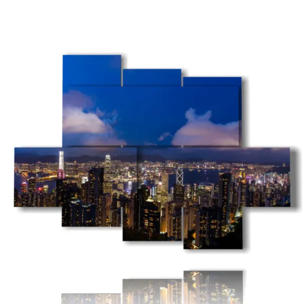 Foto der Skyline von Hongkong