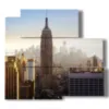 vue de dessus du tableau de new york - version: 5 pannelli 102x93cm