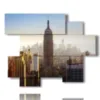 quadro di new york vista superiore - version: 6 pannelli 127x102cm