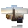 vue de dessus du tableau de new york - version: 6 pannelli 136x94cm
