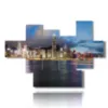photos of hong kong palaces from the sea in a wonderful painting - version: 7 pannelli 173x117cm