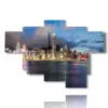 foto palazzi hong kong dal mare in un quadro meraviglioso - version: 6 pannelli 136x94cm