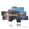 photos of hong kong palaces from the sea in a wonderful painting - version: 8 pannelli 187x113cm