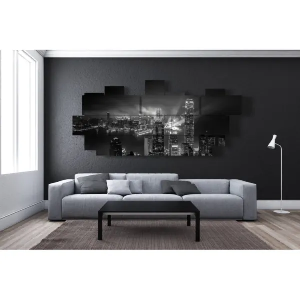 photo de Hong Kong en noir et blanc