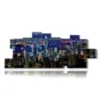 bild mit foto der stadt hongkong von oben gesehen - version: 17 pannelli 282x112cm
