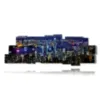 painting with photos of the city of hong kong seen from above - version: 18 pannelli 306x110cm