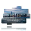 cuadro de nueva york que llega desde el mar - version: 10 pannelli 173x114cm