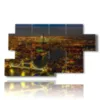 tableau de lumieres avec photos londres le soir - version: 7 pannelli 157x90cm